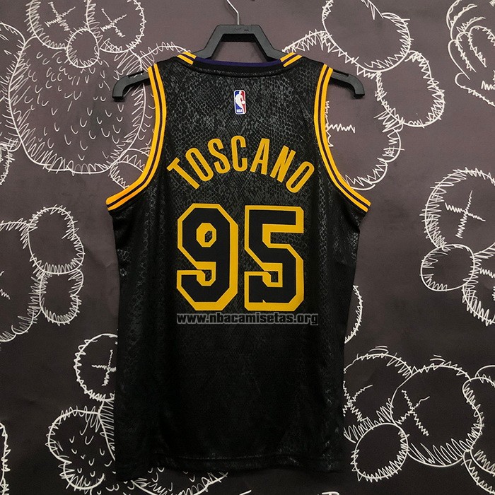 Camiseta Los Angeles Lakers Juan Toscano-Anderson NO 95 Mamba 2021-22 Negro